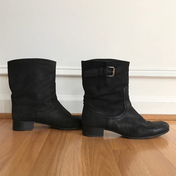 Authentic PRADA Black Moto Boots- 38.5 - Picture 1 of 7